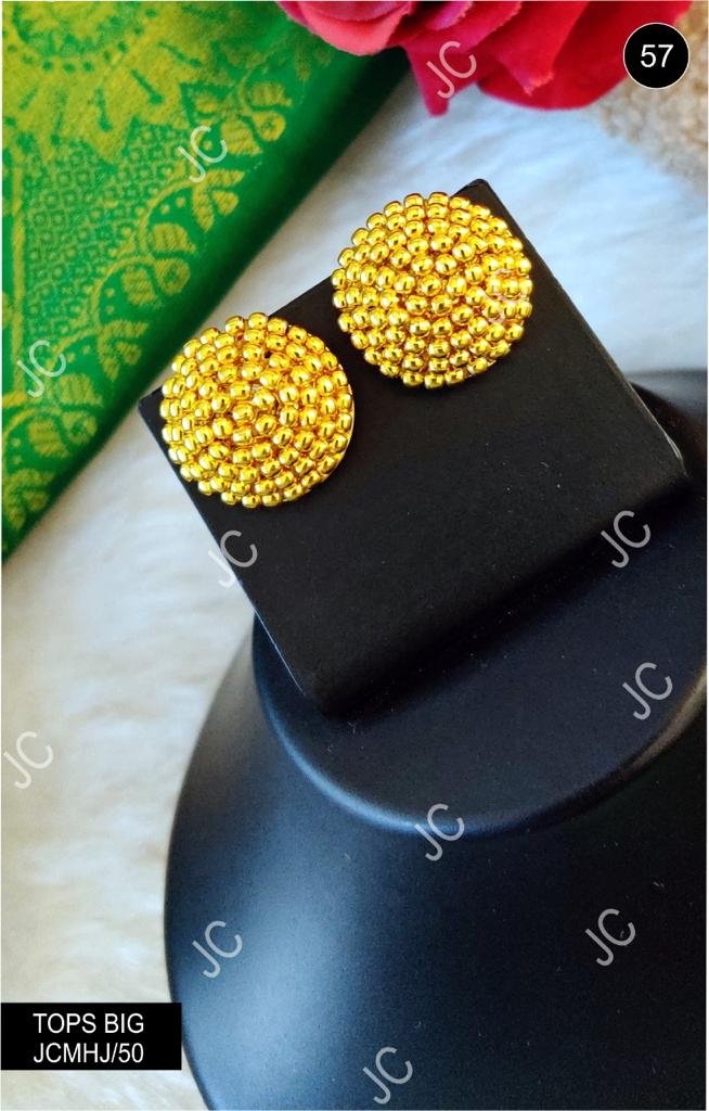 Round Gold Earring Design With The Precision Of Its Kind | PC Chandra